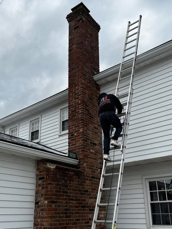 New Chimney new flashing @a1dependable.llc ✅#chimney #home #construction #usa #nj