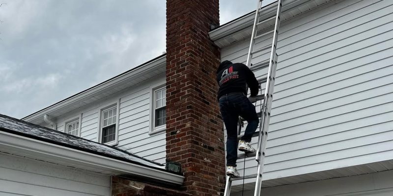 New Chimney new flashing @a1dependable.llc ✅#chimney #home #construction #usa #nj