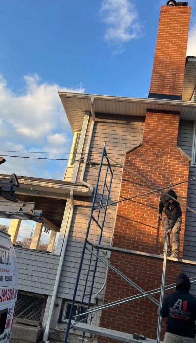 New chimney @a1dependable.llc ✅. #chimney #construction #rofing #brick #job #home #nyc