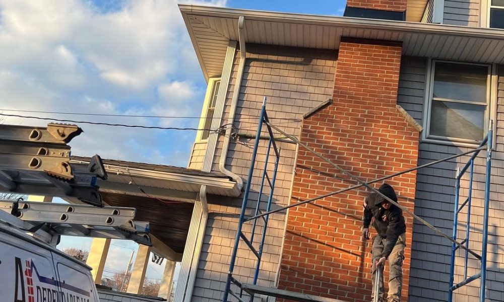New chimney @a1dependable.llc ✅. #chimney #construction #rofing #brick #job #home #nyc